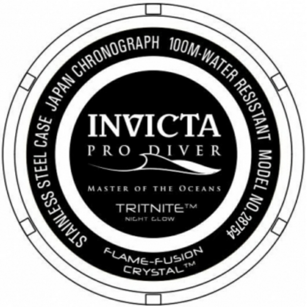 Invicta Pro Diver black/gold XL men's watch 28754 NEW - Picture 2 of 4